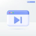 Web page Development icon symbols. Coding language, Programming, Software concept. 3D vector isolated illustration design. Cartoon Royalty Free Stock Photo