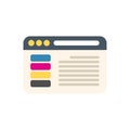 Web page displaying programming code with buttons and menu bar Royalty Free Stock Photo