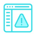 Web page error color line icon Royalty Free Stock Photo