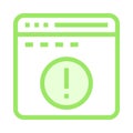 Web page error color line icon Royalty Free Stock Photo