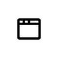 Web page icon. Broweser sign Royalty Free Stock Photo