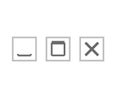 Web page icons. Close and unfold symbols