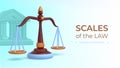 Web page of law and justice vector