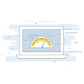 Web page loading speed test icon - site performance optimization