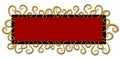 Web Page Logo Black Red Swirls