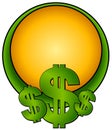 Web Page Logo Dollar Signs Royalty Free Stock Photo