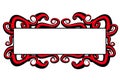 Web Page Logo Red Black Swirls