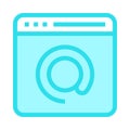 Web page mail color line icon Royalty Free Stock Photo
