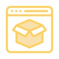 Web page package color line icon Royalty Free Stock Photo