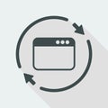 Web page refresh icon