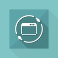 Web page refresh icon