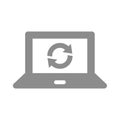 Web page refresh or loading vector icon
