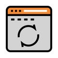 Web page reload color line icon Royalty Free Stock Photo