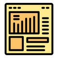 Web page showing growing bar chart analytics data statistics report website Royalty Free Stock Photo