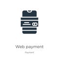 Web payment icon vector. Trendy flat web payment icon from payment collection isolated on white background. Vector illustration Royalty Free Stock Photo