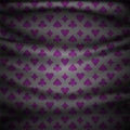 Poker card suits casino cloth curtain mesh purple design Royalty Free Stock Photo