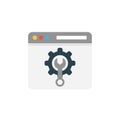 Web preference vector flat color icon Royalty Free Stock Photo