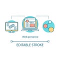 Web presence concept icon