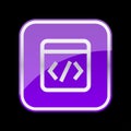 web program source code icon