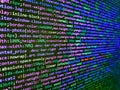 Web programming and bracket technology background. Program code PHP HTML CSS of site. Coding application by programmer developer. Royalty Free Stock Photo