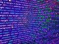 Web programming and bracket technology background. RNN Neural Network source code. Displaying program code on computer. Script Royalty Free Stock Photo