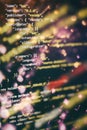 Web programming functions on laptop on laptop. IT business. Python code computer screen. Mobile application design Concept Royalty Free Stock Photo
