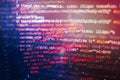 Web programming functions on laptop on laptop. IT business. Python code computer screen. Mobile application design Concept Royalty Free Stock Photo