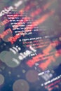 Web programming functions on laptop on laptop. IT business. Python code computer screen. Mobile application design Concept Royalty Free Stock Photo