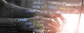 Web programming language banner Royalty Free Stock Photo