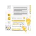 Web programming system Royalty Free Stock Photo