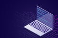 Web programming vector isometric illustrations. web programming concept programming language program code big data processing on Royalty Free Stock Photo
