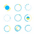 Web progress loader interface icon bar load sign upload symbol internet simple template graphic vector illustration