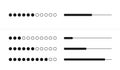 Web progress loader interface load status upload data symbol download buffer network shape vector illustration