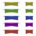 Web ribbons set Royalty Free Stock Photo