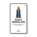 web royalty medival king vector