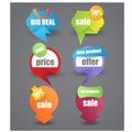 Web sale/discount label,tag or banner Royalty Free Stock Photo