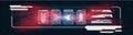 Sci Fi modern user interface elements. futuristic abstract HUD frame screen, Royalty Free Stock Photo