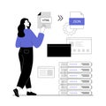 Web scraping concept. Technology for collecting data from web pages. Extracting content and data from websites Royalty Free Stock Photo