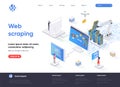 Web scraping isometric landing page.