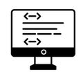 Web script Vector icon which can easily modify or edit .