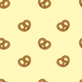 Seamless bretzel pattern for Oktoberfest