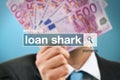Web search bar glossary term - loan shark Royalty Free Stock Photo