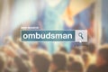 Web search bar glossary term - ombudsman Royalty Free Stock Photo