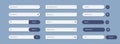 Web search bar. Website box. Internet field for text. UI tab. Computer button link. WWW site browse. Online information Royalty Free Stock Photo