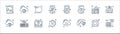 Web security line icons. linear set. quality vector line set such as server storage, insurance, cloud data, firewalls, bomb, check