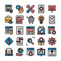 Web and seo Isolated Vector icon which can easily modify or edit Royalty Free Stock Photo