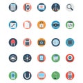 Web and SEO Isolated Vector icons that can be easily modified or edit Royalty Free Stock Photo