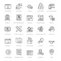 Web and SEO Line Vector Icons 22