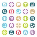 Web, SEO, Tools and Digital Marketing Two Color Glyph Vectors Isolated editable Icons Pack Royalty Free Stock Photo