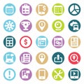 Web, SEO, Tools and Digital Marketing Two Color Glyph Vectors Isolated editable Icons Pack Royalty Free Stock Photo